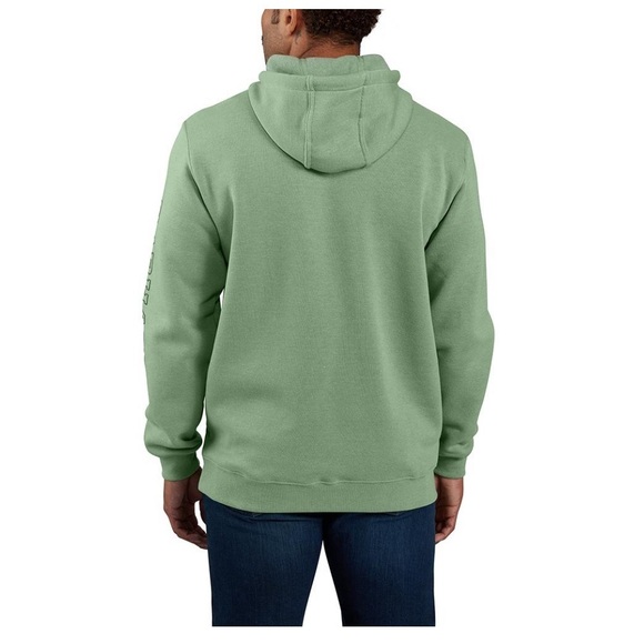 NWT Carhartt Force Mens Relaxed Fit Hoodie Size Large Tall LT Green - Picture 3 of 4
